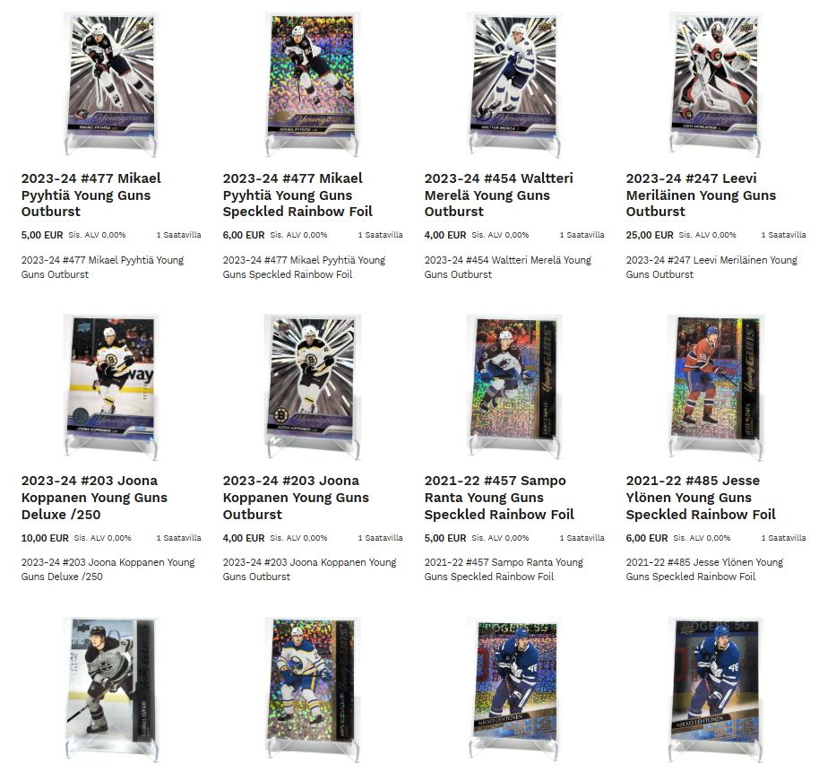 Suomi-YG:n parallel-versioita lisättyä kauppaan